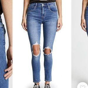 Levi’s 721 high rise distressed skinny jean